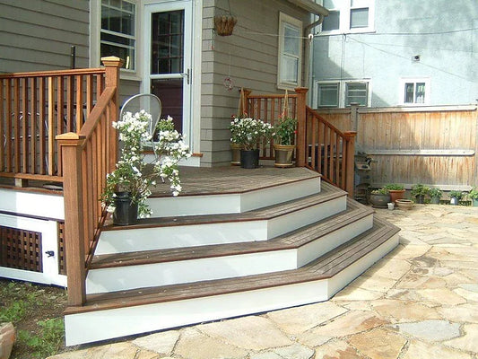 How to Lead Deck Stairs to a Patio