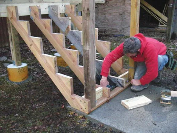 How to Anchor Deck Stairs to Concrete – Tanzite StoneDecks